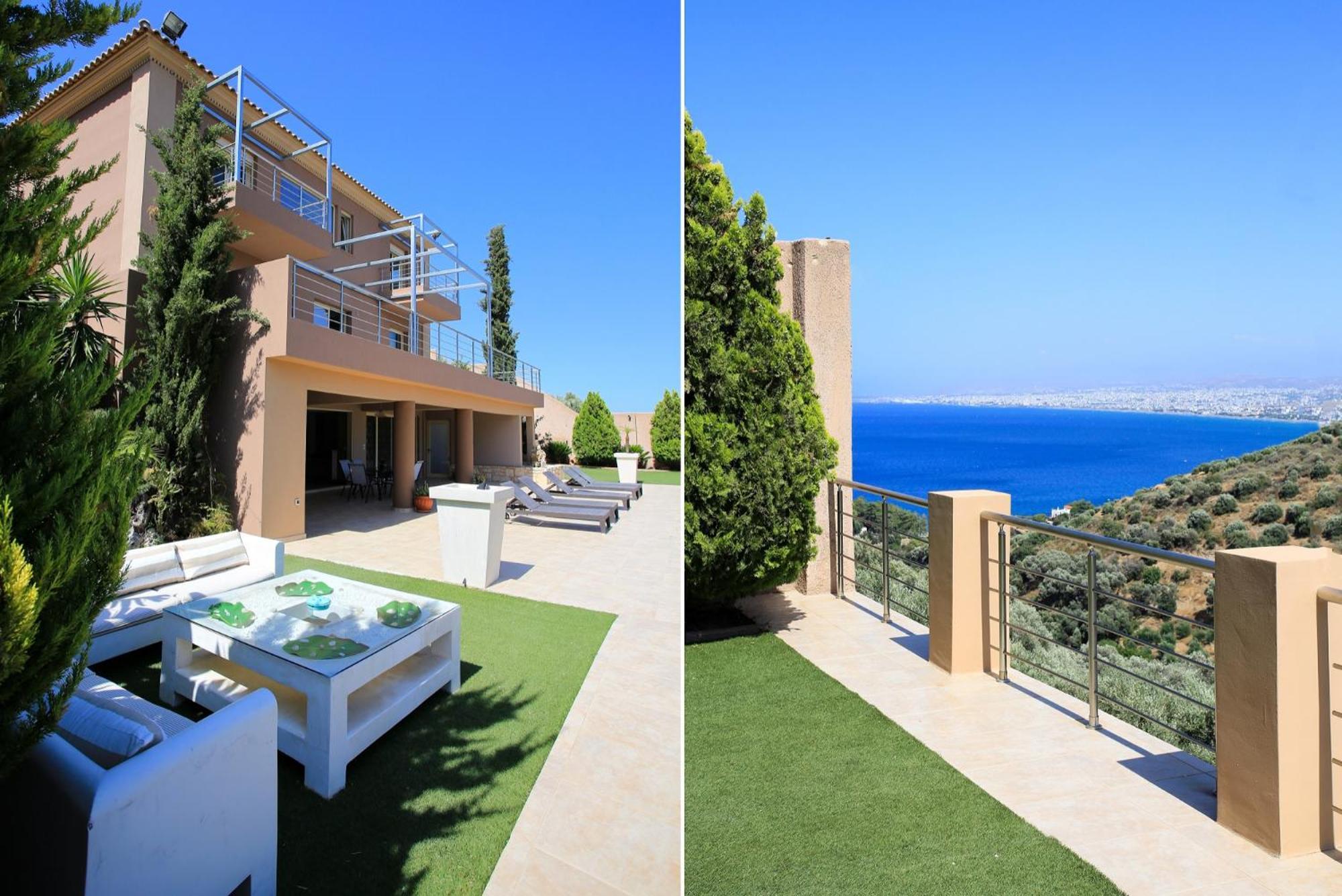 Superb Villa Yiorgos - Heated Pool w Jacuzzi - Seaview Heraclión Exterior foto